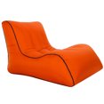 thumbnail image 1 of Soidarity Portable Lazy Air Lounge Chair Inflable Sleeping Camping Bed Beach Sofá Bolsa Deportes acuáticos naranja 70*90*65cm Soidarity HW5621-02, 1 of 6