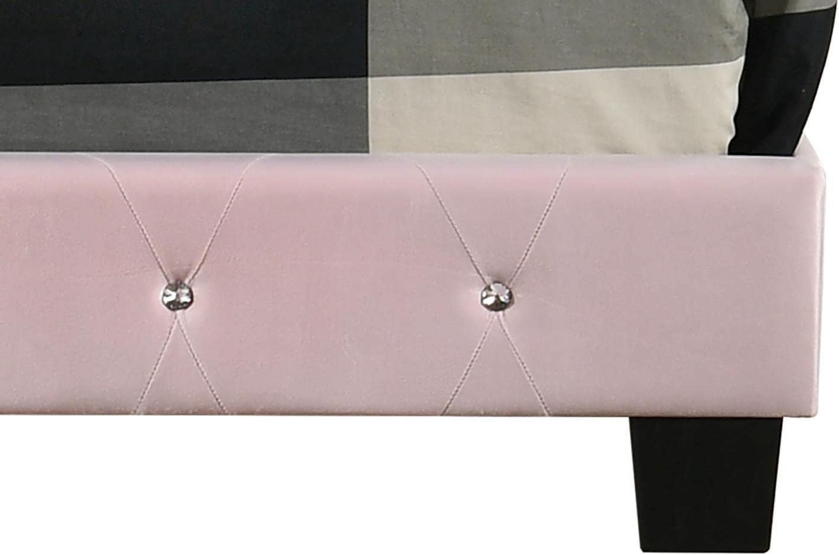 Glory Furniture Suffolk Twin Bed in Pink Color