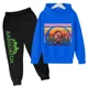 thumbnail image 3 of 2024 Nueva ropa para niños, conjunto de sudadera con capucha y pantalón, zapatillas deportivas, ropa deportiva para niños y niñas, otoño y primavera, 2 piezas, ropa para niñas pequeñas, 3 of 5
