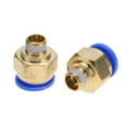 thumbnail image 2 of Conector de empuje recto de rosca macho de accesorios rápidos neumáticos de tubería de aire de 14 mm (PC14-4 2 piezas), 2 of 8