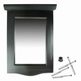 thumbnail image 2 of Renovator's Supply Black Hardwood Corner Wall Mount Medicine Cabinet with Recessed Mirror, 2 of 15
