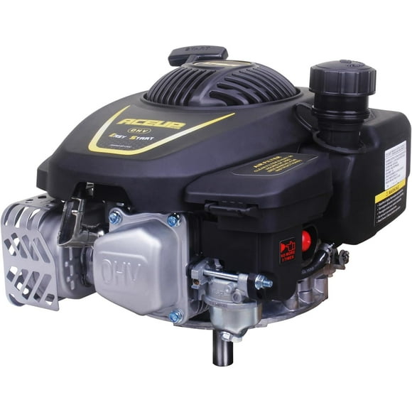 Aceup Energy Gas Engine Vertical Shaft, 4.4HP 173cc 4-Stroke OHV Gas Motor for Lawn Mower, EPA Compliant