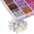 thumbnail image 3 of 1box 7224pcs 24 colors Aluminum Open Jump Rings Round Ring Mixed color 20 Gauge 6x0.8mm Inner Diameter: 5mm about 301pcs/color, 3 of 5