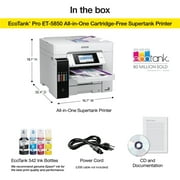 Epson EcoTank Pro ET-5850 Wireless Color All-in-One Supertank Printer with Scanner, Copier, Fax and Ethernet