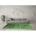 thumbnail image 3 of Ahgly Company Indoor Square Oriental Green Industrial Area Rugs, 8' Square, 3 of 4