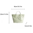 thumbnail image 3 of Women's PVC Tote Bag Stylish Floral Cutout Jelly Kraft Paper Beach Bag Large Carry All Travel Shopping Handbag Plastic Shoulder Bag, 3 of 6