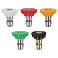 thumbnail image 1 of Uxcell 5-Pack Consejos de Boquilla de Lavadora a Presión, Múltiples Grados 1/4 para Limpieza [Orificio de 1mm], 1 of 1