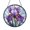 Acrylic 3.5 Inch, variant on Iris Flower Stained Glass Suncatcher – Blue and Purple Floral Window Hanging Art
