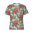 thumbnail image 3 of Naloa Rose Flowers Men's T-Shirt Sport T-shirt Men's Basic Tee Casual Men's Shirt, Round Neck, Short Sleeves - X-Large, 3 of 5