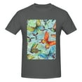 thumbnail image 4 of Bingfone Retro Seamless Flying Butterflies Men'S Loose Fit Short-Sleeve Pocket T-Shirt, 4 of 7
