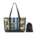 thumbnail image 7 of FORMRS Canvas Laptop Tote Bag for Women with 15.6" Computer Compartments Shoulder Handbag, Cartoon Beige Lemon, 7 of 7