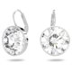 thumbnail image 1 of Pendientes Swarovski Bella Circulares con Cristales Transparentes Rodio, 1 of 4