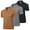 BlackGreyKhaki, variant on Men’s 3 Pack Polo Shirt Moisture Wicking Quick Dry Performance Athletic Short Sleeve Golf Shirt