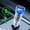 Blue_New#16242, variant on 48W Fast Car Charger with Dual USB-C & USB-A Ports, PD 30W & QC 3.0 Quick Charge for iPhone & Android, Stable Spring Design for Bumpy Roads