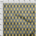 thumbnail image 2 of oneOone Cotton Poplin Twill Gray Fabric Argyle Check Dress Material Fabric Print Fabric By The Yard 56 Inches Wide, 2 of 4