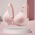 thumbnail image 2 of Baberdicy Valentines Bra Women Love Print Front Closure Wide Straps Longline Cup Full Coverage Push up Bra Bras for Women, 2 of 9