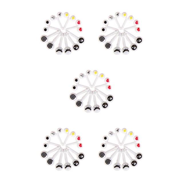 Palillos de frutas de plástico Yuarrent 10 piezas de dibujos animados Big Eye Pick