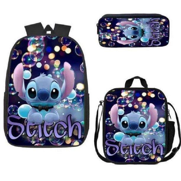 Mochila escolar para estudiantes mochila ligera de viaje con dibujos animados bolsa de almuerzo para niños y niñas