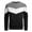 Black, variant on Men's Autumn Winter Color Block Round Neck Casual Sportswear Sweatshirt Without Hood Casual Fall Pullover Long Sleeve Crewneck Loose Tops