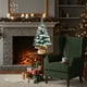 thumbnail image 5 of Árbol de Navidad de Mesa con Guirnalda de Luces Led | Mini Árbol de Navidad Artificial de 43 Cm | Ramas de Cedro de Plástico Realistas | Fácil de Montar | Decoración Navideña para Interiores, Fiestas, 5 of 6