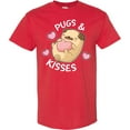 thumbnail image 3 of Inktastic Valentines Day Pugs and Kisses with Pink Hearts T-Shirt, 3 of 5