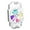 White, variant on Xinyolin S3 Mobile Phone Radiator Strong Wind Low Noise Colorful Lights Non-slip Convenient Semiconductor Fast Cooling Universal Cell Phone Cooler Fan Heatsink for Gamer