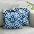 thumbnail image 3 of Nawypu  Blue Chinoiserie Pillow Covers Blue and White Chinoiserie Pillows Decorative Throw Pillows Cover, Blue and White Porcelain Chinoiserie Home Living Room Bedroom Decor, 3 of 5