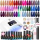thumbnail image 1 of MEFA Kit de 60 esmaltes de uñas de gel con luz UV, 42 colores para todas las estaciones, juego de esmalte de uñas en gel con base mate/brillante, removedor de cutículas, herramientas esenciales de man, 1 of 4