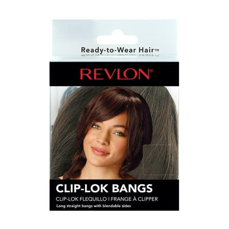 Revlon Clip Lok Bangs, Light Brown