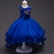 thumbnail image 2 of Falda infantil Falda de malla bronceada Vestido infantil Falda hinchada de flores para boda Vestido infantil grande, 2 of 5