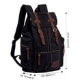 thumbnail image 2 of Mochila HuaChen Vintage Canvas de 19 L con compartimento para portátil de 14 pulgadas, 2 of 6