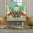 thumbnail image 4 of Turtle Sunglasses Beach Sea Kitchen Curtains Half Tier Curtain 2 Rod Pockets Bathroom Bedroom Cupborad Living Room 27"x24", 4 of 5