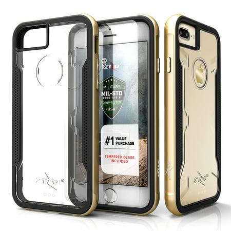 iPhone X / 8 / 8 Plus / 7 / 7 Plus Case Zizo SHOCK Tempered Glass