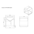 thumbnail image 6 of Furniture of America Ovan Open Design 1-Shelf Wood Wenge End Table, 6 of 6