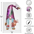 thumbnail image 4 of Summer Gnome Crab Tea Towels Set of 1 Beach Purple Hat Kitchen Dish Cloth with Hanging Loop, 18"x28"Lint-Free Absorbent Towel for Kitchen Drying Wiping and Cleaning, 4 of 6