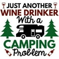 thumbnail image 3 of CafePress - Wine Drinker Camping - Women's Light Pajamas, 3 of 4