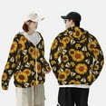thumbnail image 4 of Fotbe Sunflowers And Bww Chaqueta con Protección Solar UPF 50+ para Hombre y Mujer, Camisa con Capucha y Bolsillos-X-Large, 4 of 7