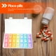 thumbnail image 4 of EeaseMX Pastillero semanal de 21 compartimentos con diseño de arcoíris, dispensador de pastillas, caja portátil de plástico., 4 of 8