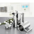 thumbnail image 4 of Stainless steel kettle,Pot 350ml/800ml/1000ml French Press French Press Coffee Stainless Steel Walled Maker Stainless Steel Coffee Maker Steel Walled Coffee Dsfen Huiop 1000ml, 4 of 6