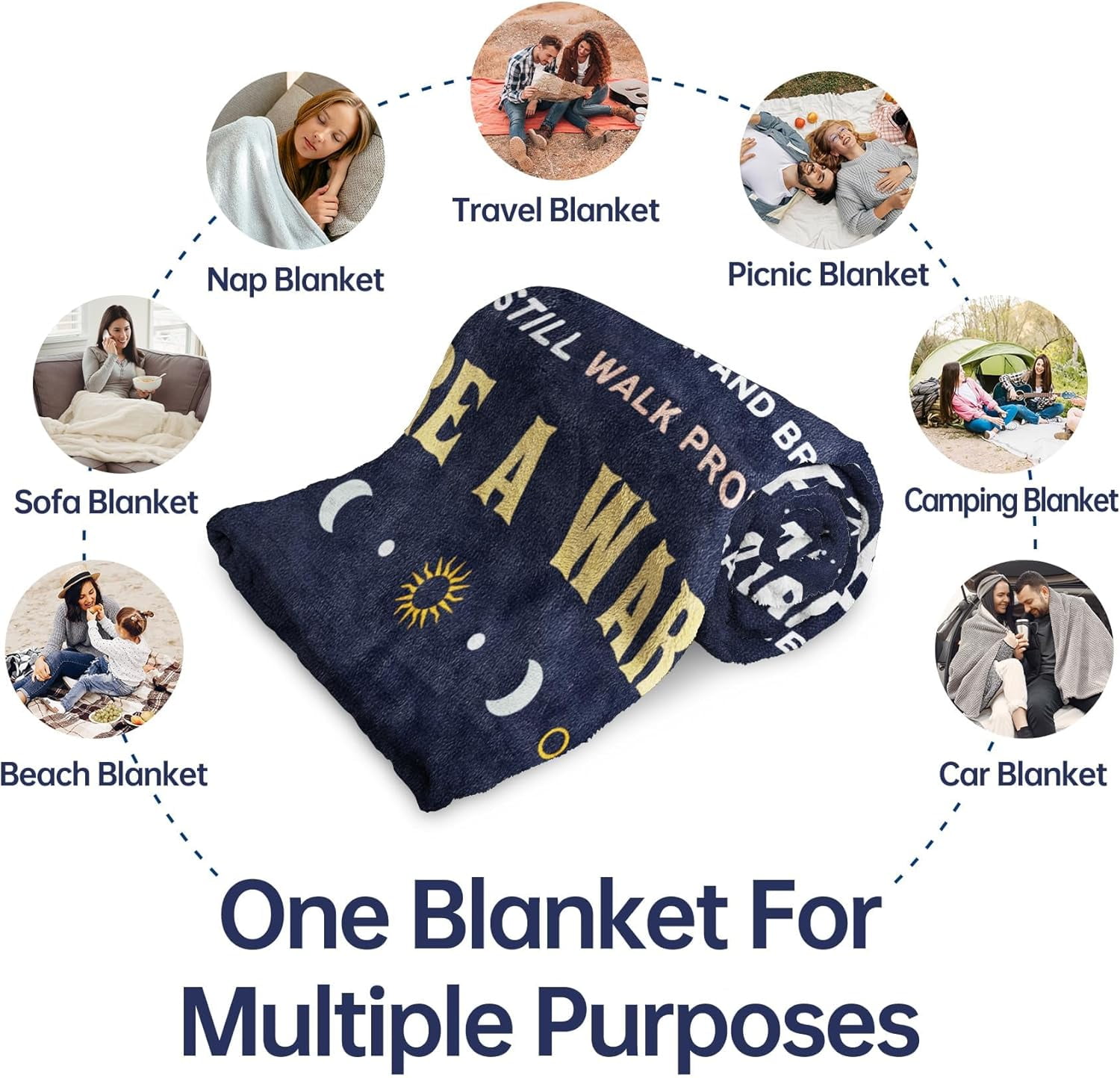 Cancer Care Gifts for Women, Get Well Soon Gifts Blanket for Her Him, Cancer Fighter Inspirational Quote Chemo Patient Gift - Meaningful Caring Message Battle Blanket