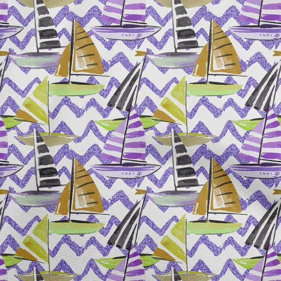 oneOone Viscose Chiffon Purple Fabric Beach Quilting Supplies Print Sewing Fabric By The Yard 42 Inch Wide
