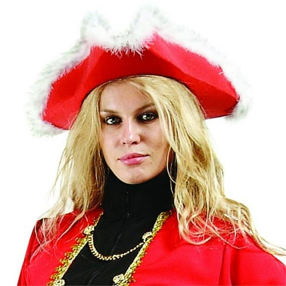 Red Felt Pirate Hat