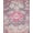 Pink Grey Beige, Pattern 4, variant on ODIKA Mauve Vintage Distressed Botanical Border Scrollwork Scroll Bordered Foldable Easy Care for Master Suite, California King, Under Bed