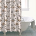 thumbnail image 4 of Beige Origami Dinosaurs Geometric Pattern Shower Curtain 84"x72" ,Bathroom Decorative Shower Curtains Set with 12 Hooks,Modern Waterproof Washable Shower Curtain, 4 of 6