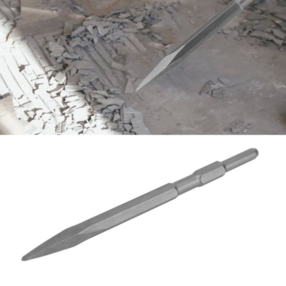 Cincel Ranurador 40Cr Hormigón Mampostería De Ladrillo Eliminación De Piedra Martillos Eléctricos Livianos De Punto Plano De Punto Plano Groido Vástago Hexagonal Para Martillo