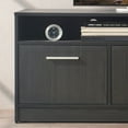 thumbnail image 2 of Holland Contemporary TV Stand with Three Soft-closing Doors in Dark Gray, 2 of 6