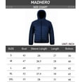 thumbnail image 7 of Men's Packable Down Alternative Jacket Hooded Lightweight Puffer Jacket for Travel Outdoor Hiking Navy Blue Size M, 7 of 7
