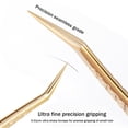thumbnail image 5 of Pinzas de extensión de pestañas con puntas finas de precisión para extensiones de pestañas de gran volumen, herramienta de pinzas de injerto de pestañas para principiantes, 5 of 5