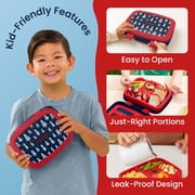 Bentgo Kids Prints Leak-Proof, 5-Compartment Bento-Style Kids Lunch Box - Ideal Portion Sizes for Ages 3-7, Durable, Drop-Proof, Dishwasher Safe, BPA-Free Materials (Rocket)