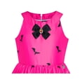 thumbnail image 4 of Girls Dress Fuchsia Halloween Witch Bat Pumpkin Costume Halter Dress 12 Years, 4 of 8